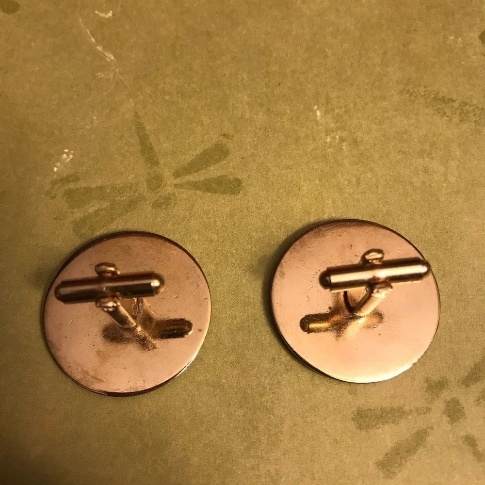 Vintage Mother of Pearl Cuff Links shiny fancy formal or daily wear